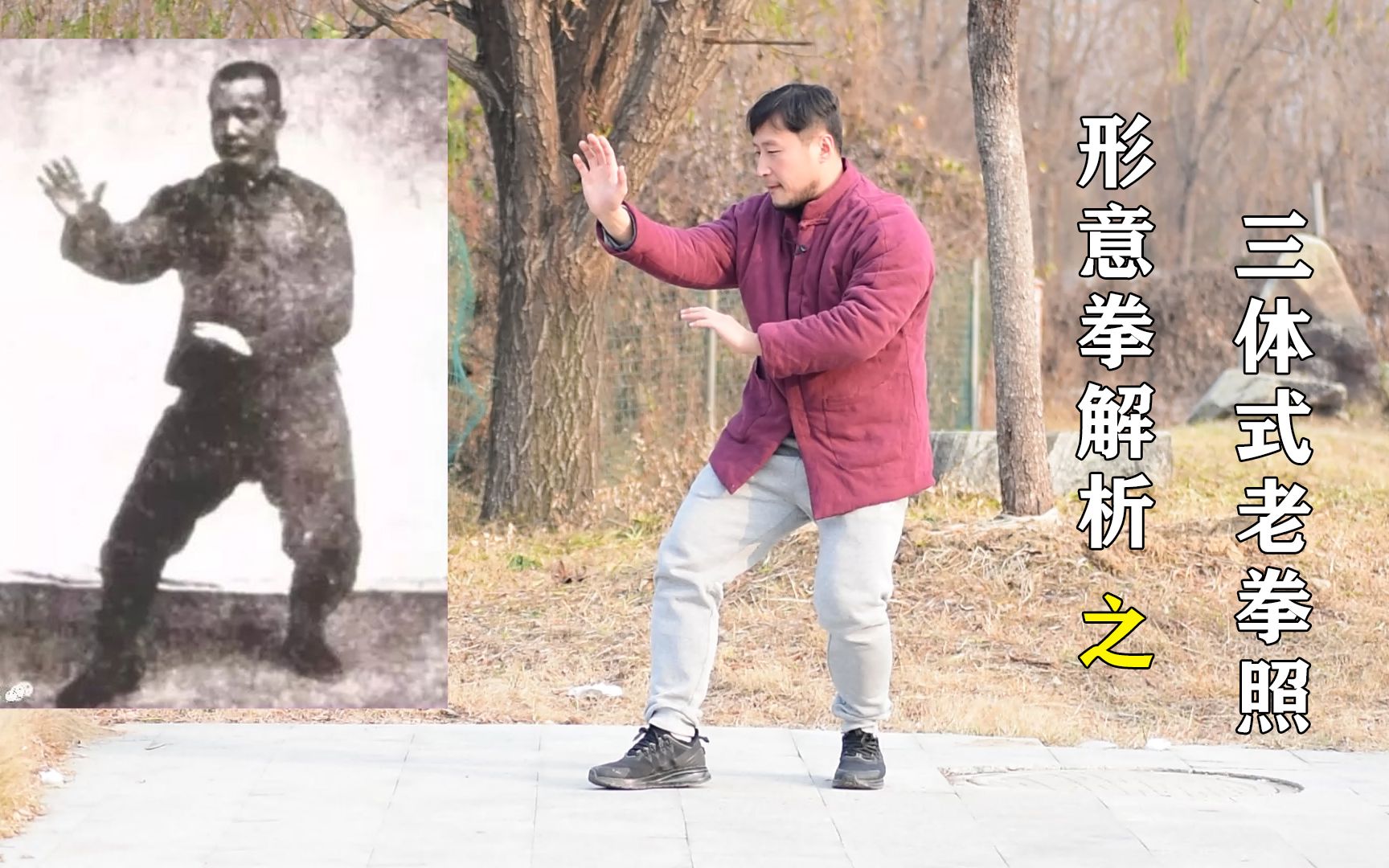 庞超老师喜欢的形意拳三体式2:靳云亭与褚桂亭前辈_哔哩哔哩_bilibili