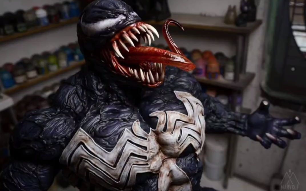 【marvix.f model studio】毒液白膜涂装雕像