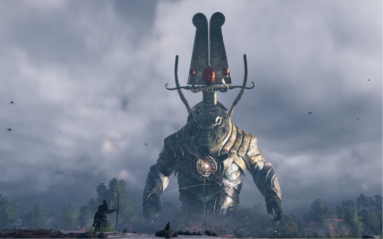 《刺客信条:起源》索贝克是最憨的神衹了吧,和鳄鱼头初次见面甚是喜欢