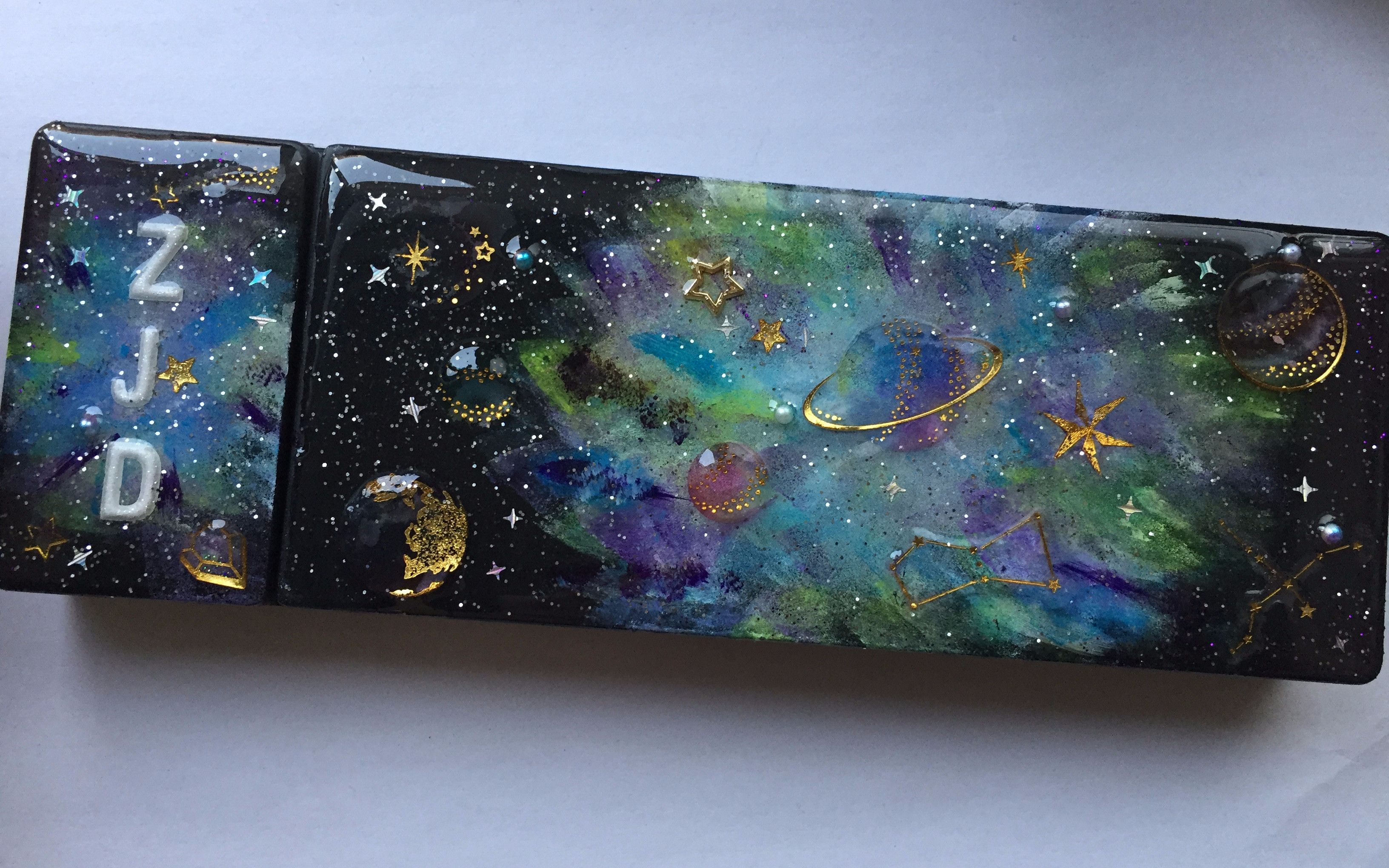 酷炫版滴胶星空铅笔盒一样的星空不一样的feel