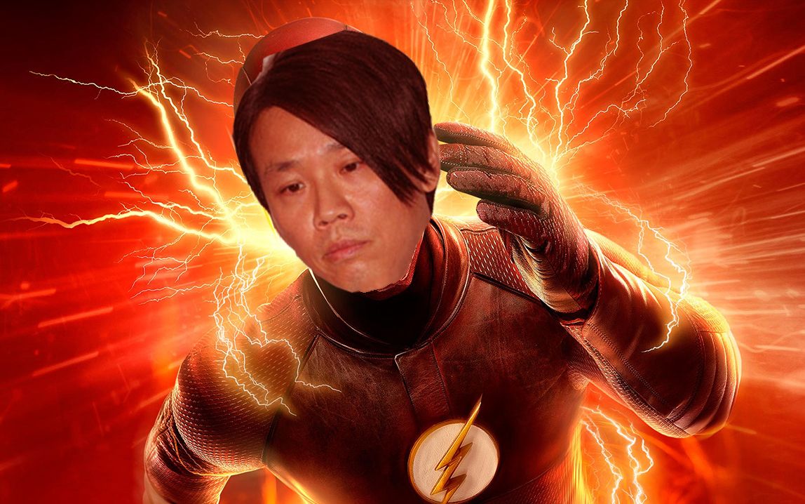 陶喆化身闪电侠,40秒速通ppt记者会