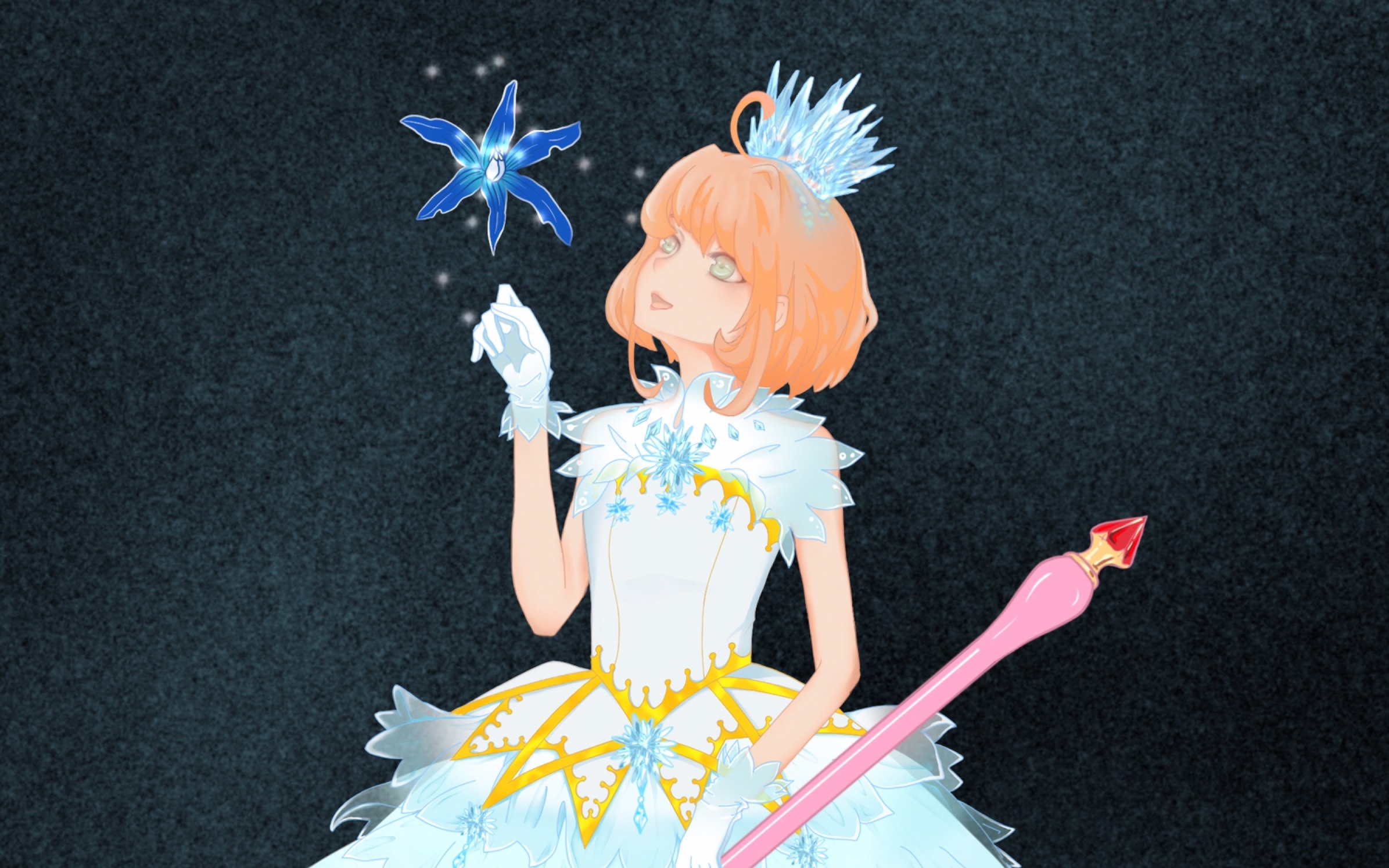 【透明牌小樱】绘制过程(今天也是划水的一天)