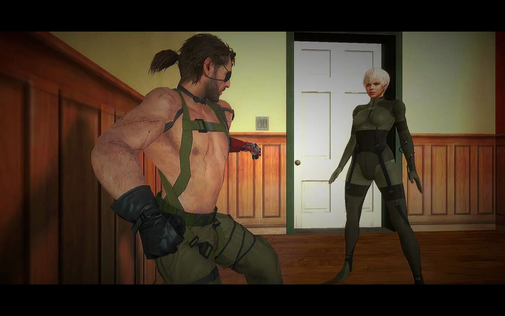 斯内克惨遭女特工腿绞