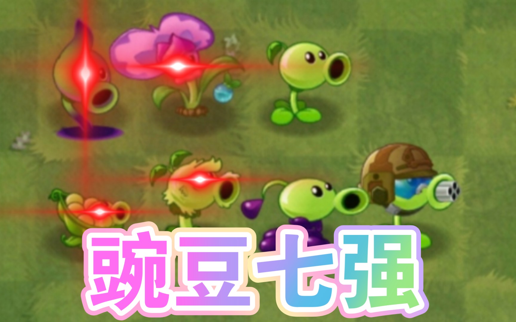 [pvz2][植物大战僵尸2]豌豆七强