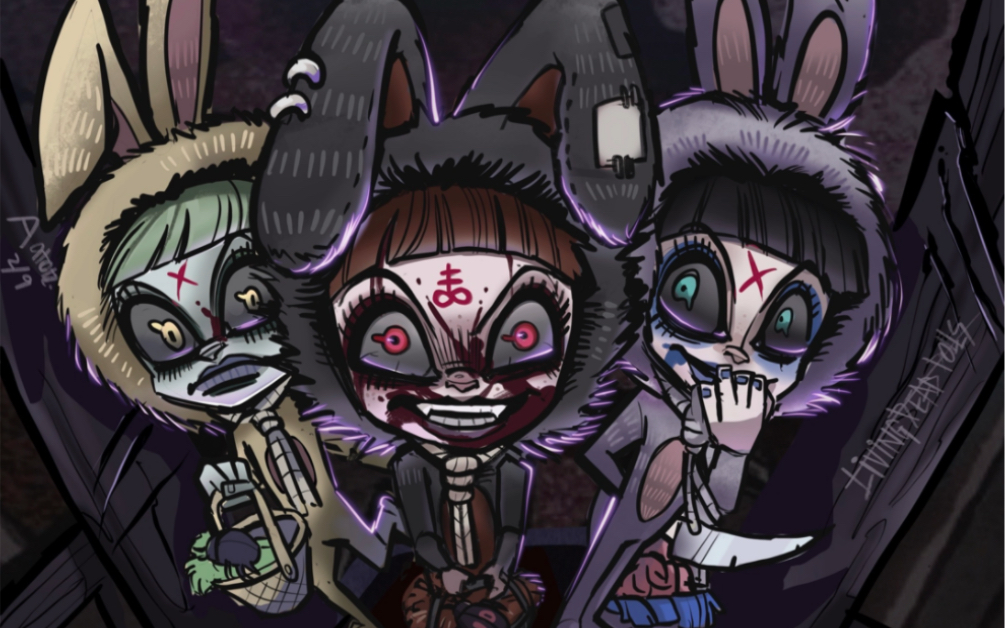 【黑兔年快乐】living dead dolls eggzorcist同人绘画