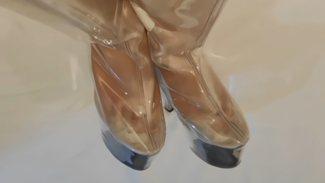 透明起雾靴 水雾满满