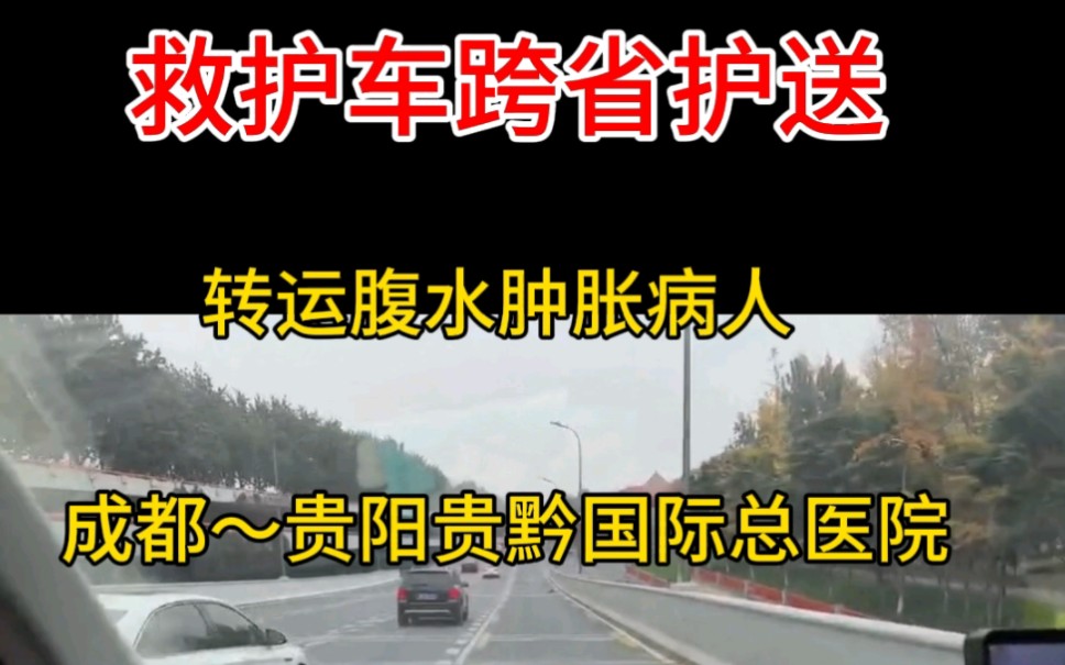 救护车护送 四川大学华西~贵阳贵黔国际总医院 跨省长途护送#救护车出租成都救护车预约哔哩哔哩bilibili