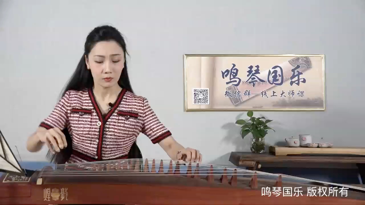 [图]鸣琴国乐线上课～青年古筝演奏家杨雨桐老师精讲《望秦川》（片段）