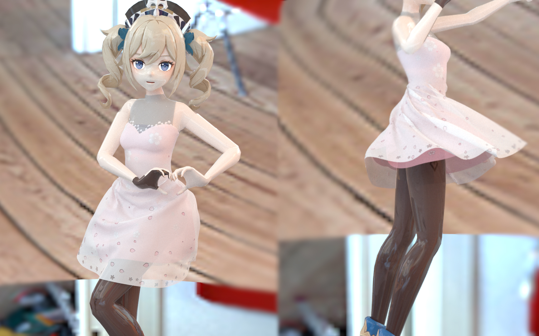 芭芭拉:问刻晴借了她的黑丝还有.条新裙子!_哔哩哔哩_bilibili