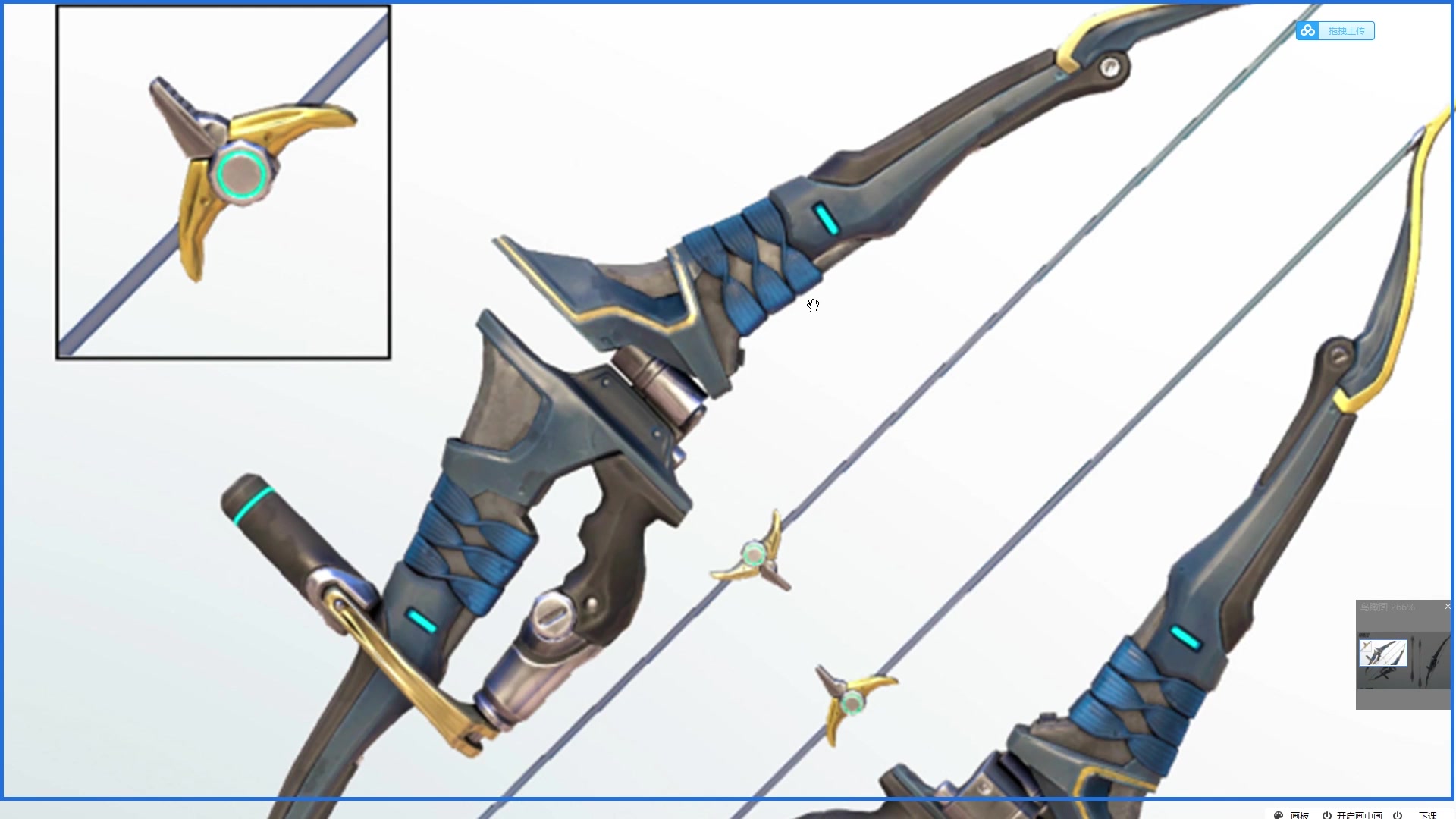 【半藏武器模型制作】守望先锋半藏武器模型