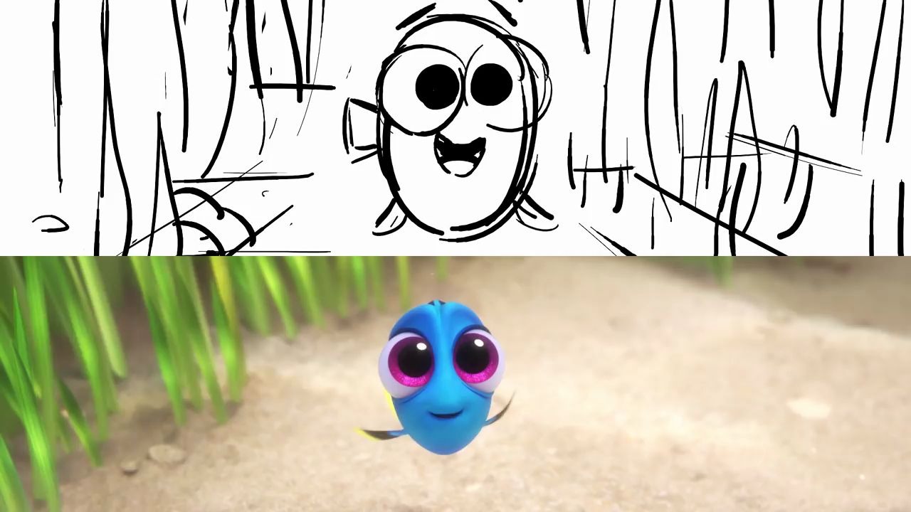 [图]【分镜与动画】皮克斯 海底总动员 Learn With Baby Dory from Finding Dory