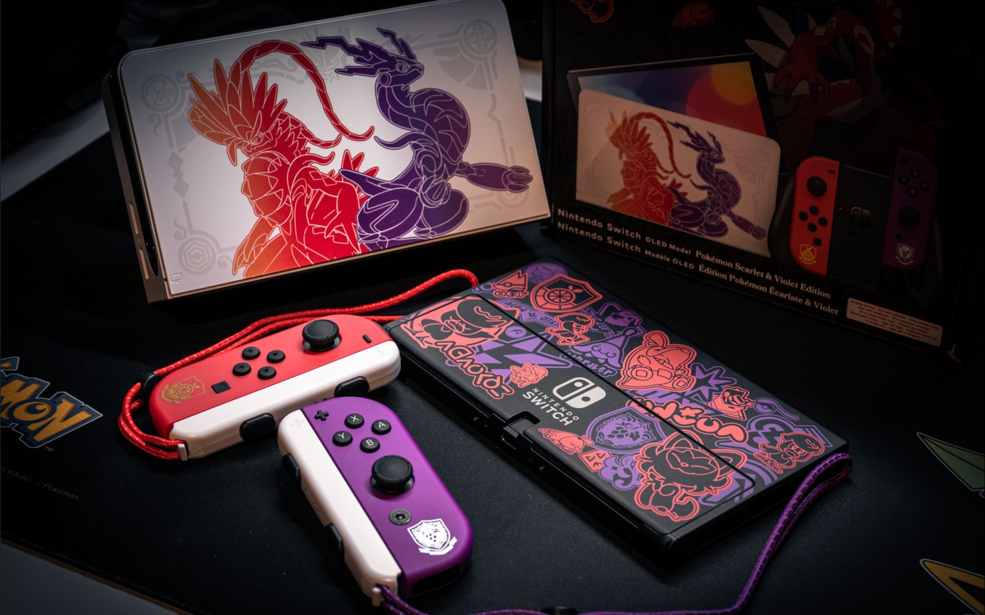 【不务正业】《宝可梦 朱/紫》主题 switch oled 限定版主机开箱