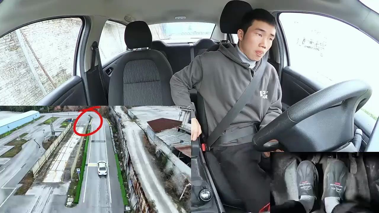 实拍科目二考试,52号考生第二把补考,依然能稳住心态稳稳拿下!