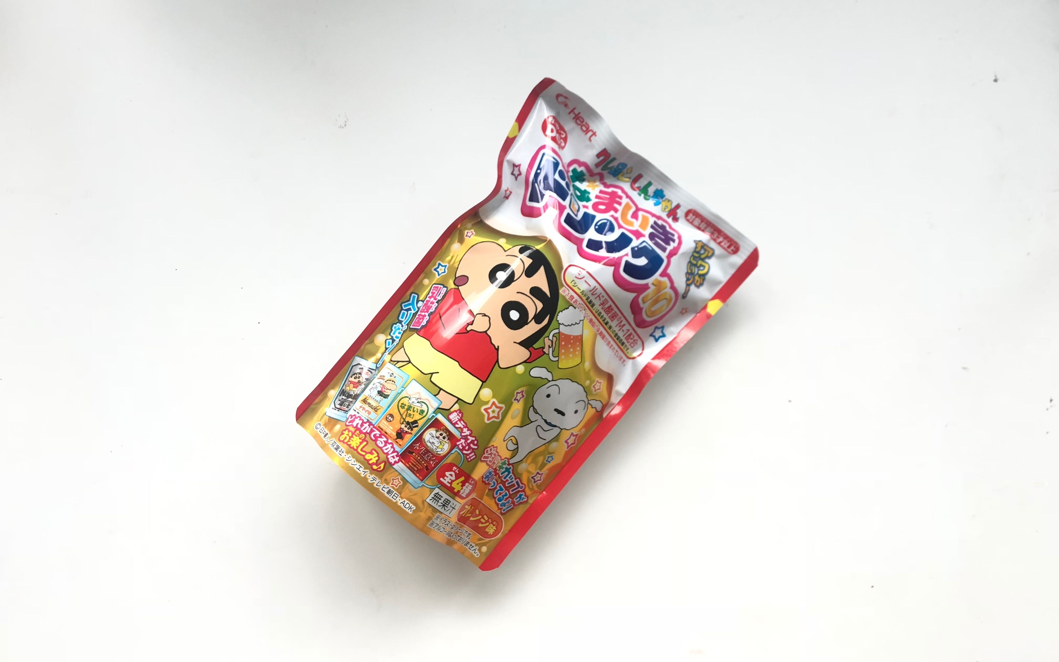 日本食玩 | 蜡笔小新啤酒食玩盲袋开箱 橘子味