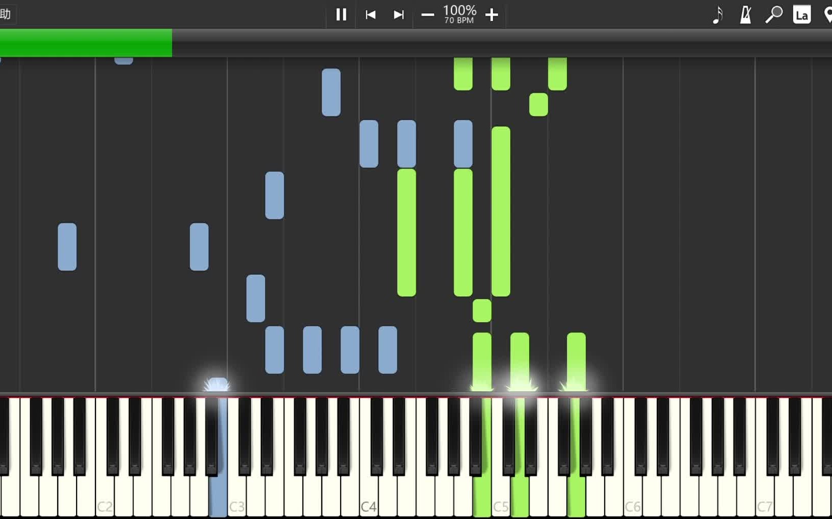 synthesia瀑布流钢琴||林俊杰——裹着心的光(钢琴改编:lzohy)