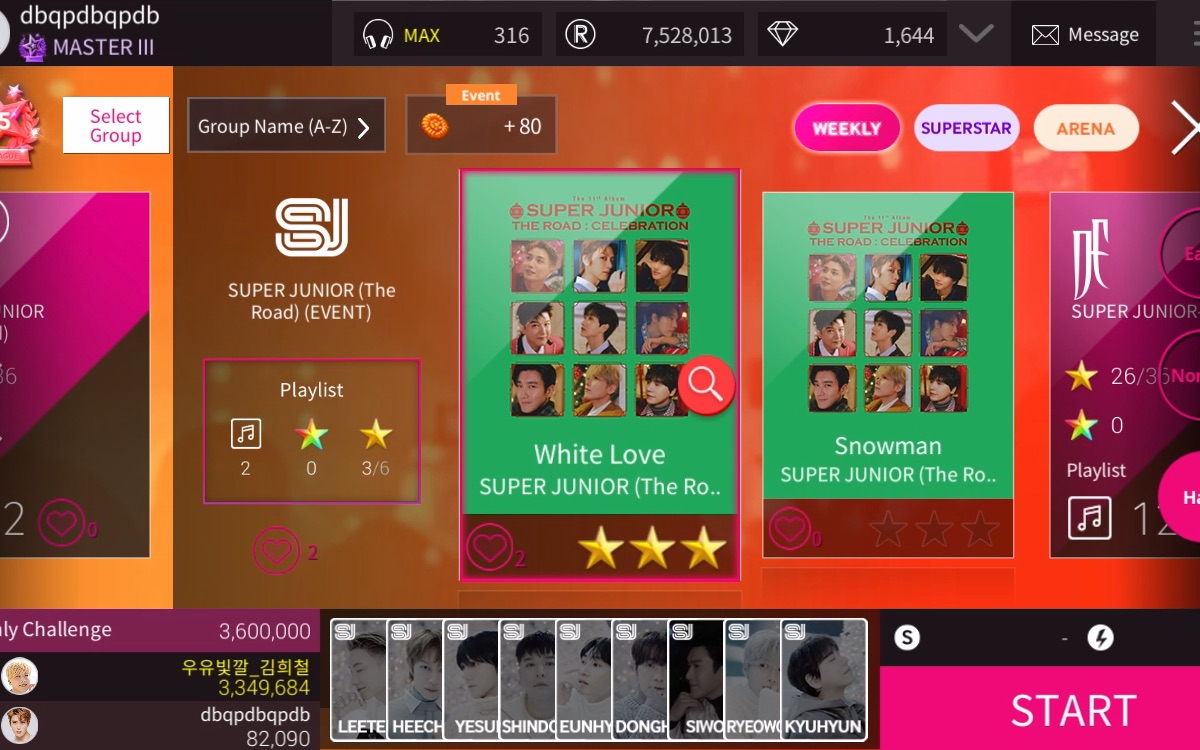 【SuperStar SM】White LoveSUPER JUNIOR 困难三星