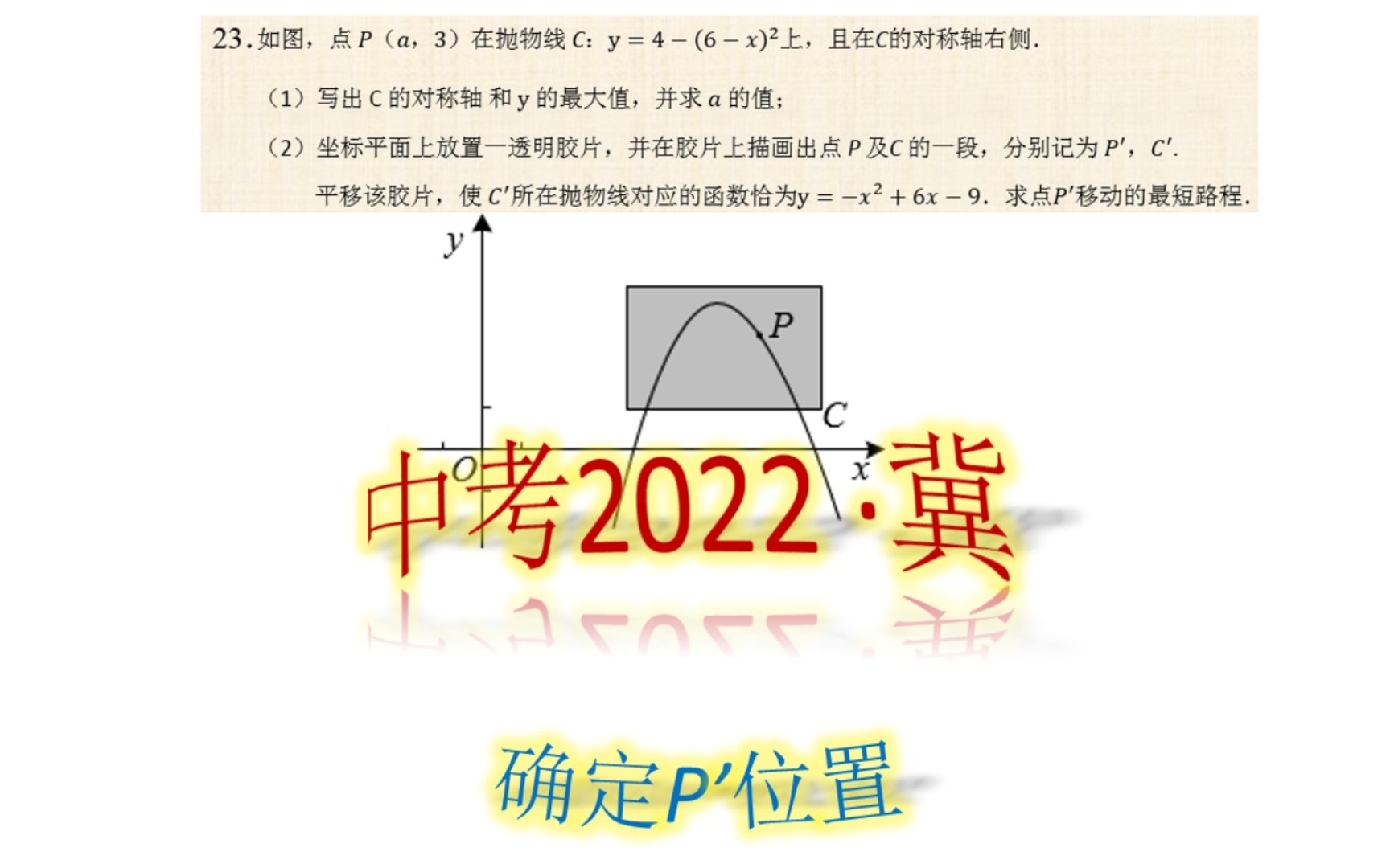 [图]23.2中考-找到P'这个点的具体位置，代入两点间距离公式