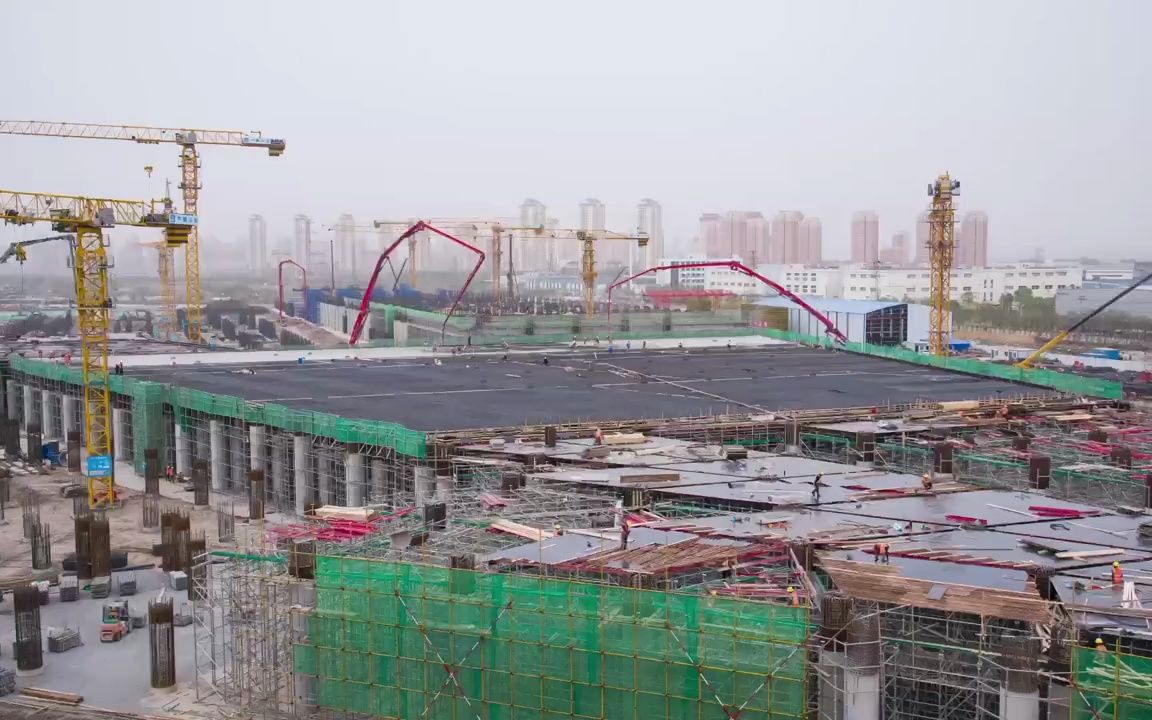 【天津地铁】奋战52小时,7号线大寺车辆段上盖板地建设项目首块顶板