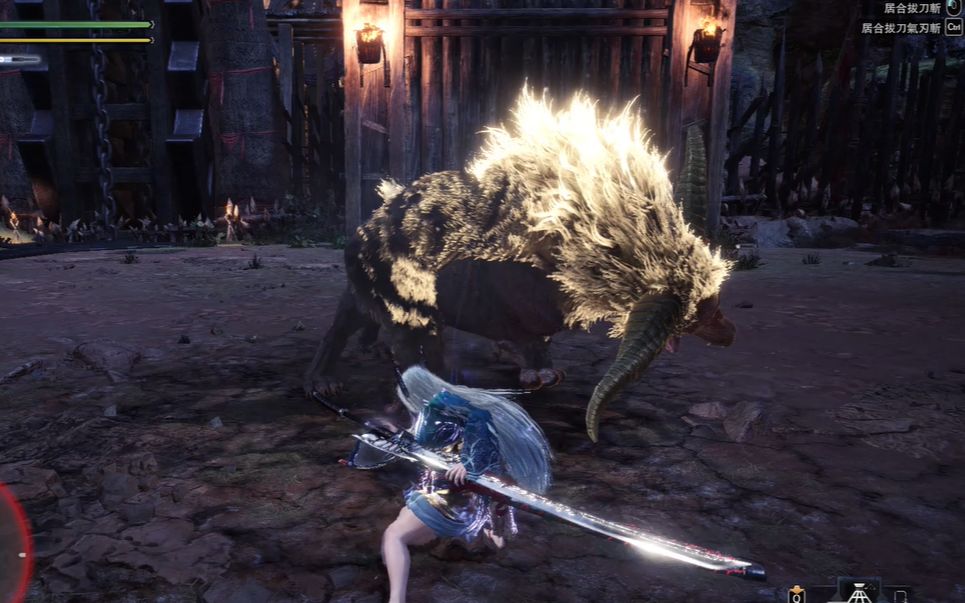 【mhwi】斗技激昂金狮子(mod)寒气太刀 4分43秒 ta规则