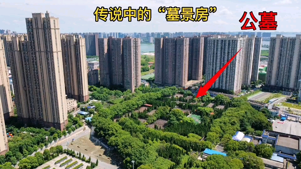 武汉发现“墓景房”,住宅楼距离墓园不足50米,业主住的挺难受!哔哩哔哩bilibili