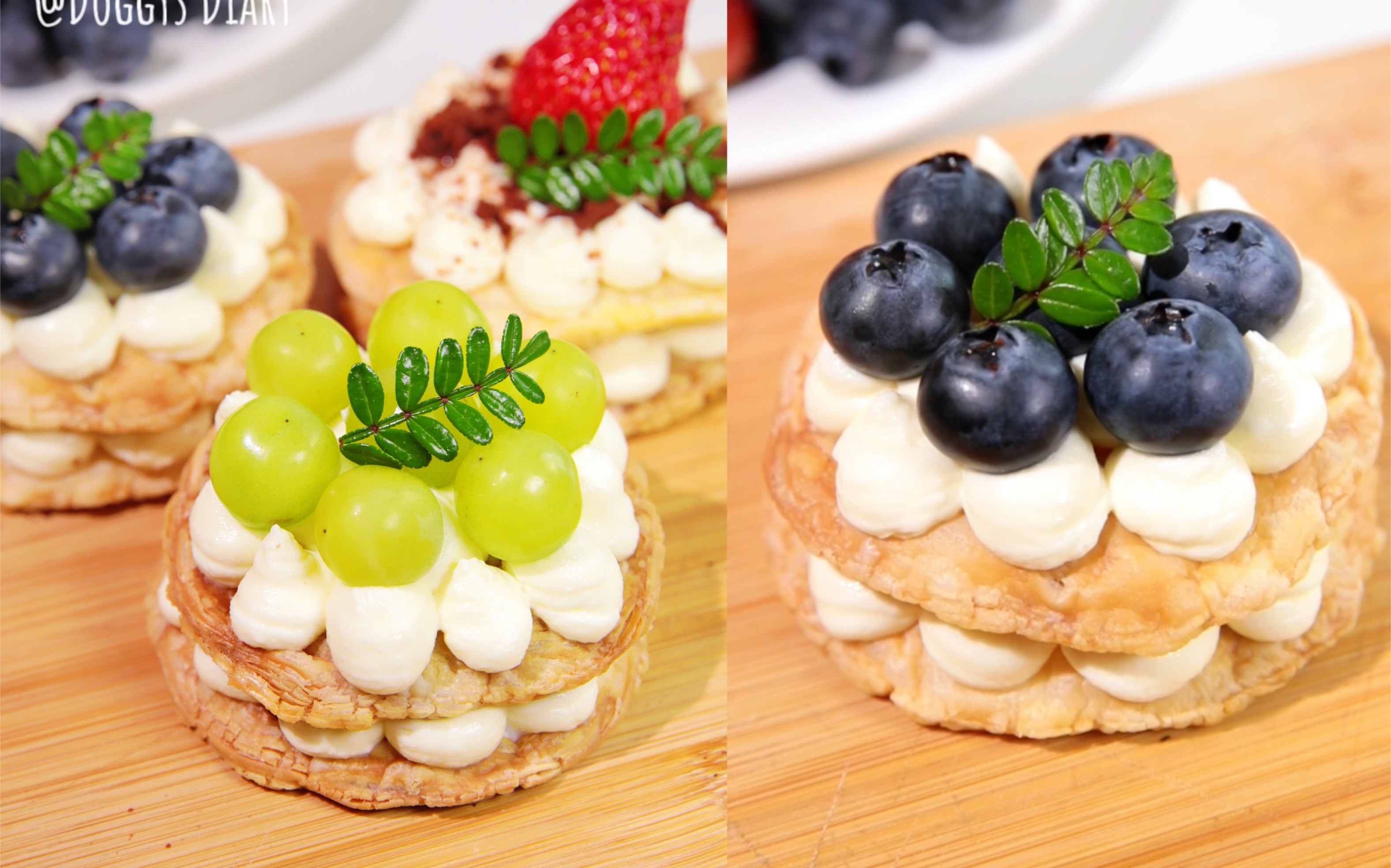 快手精致下午茶78春日水果蛋挞拿破仑0891