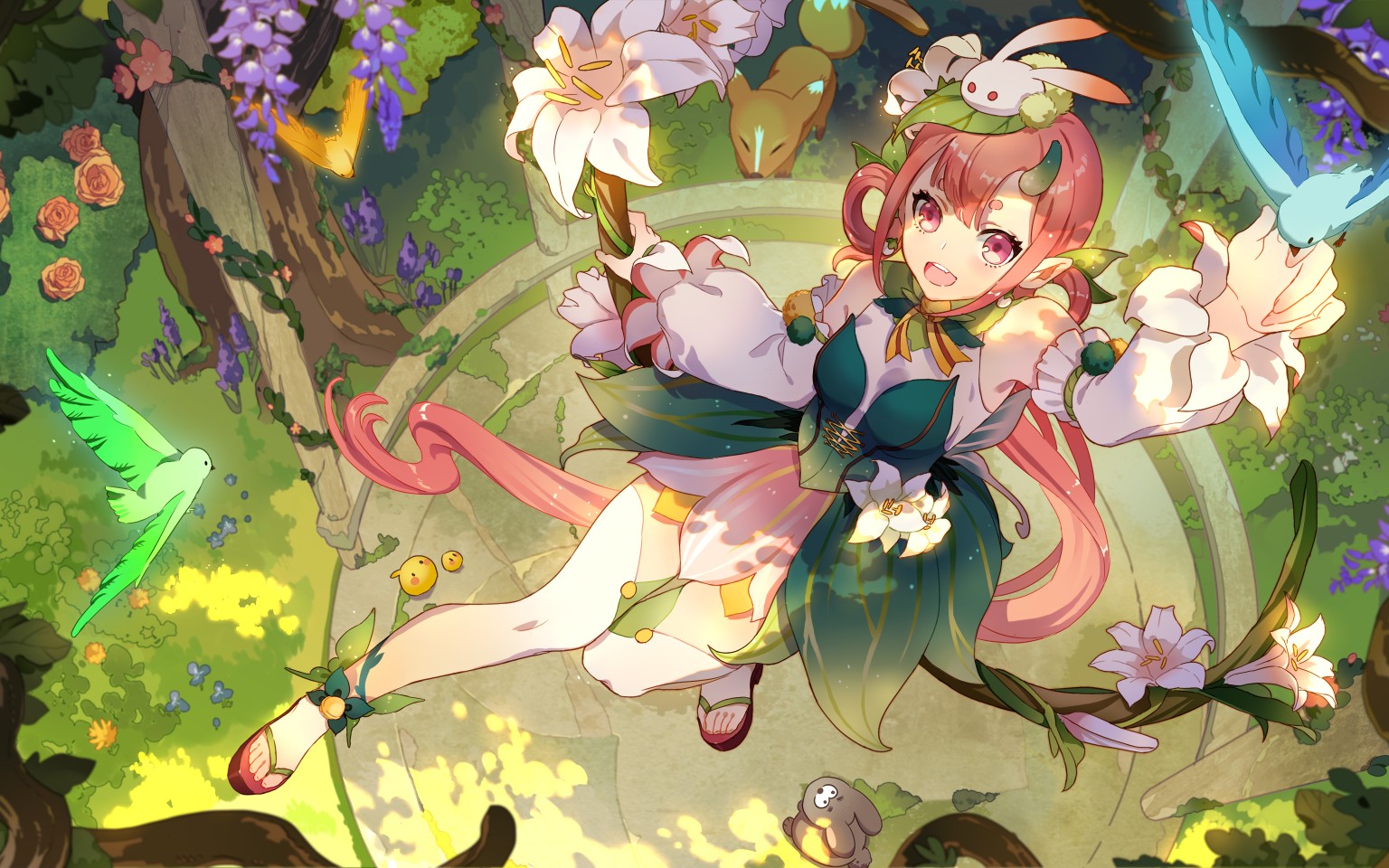 【非人学园】-历尽千辛万苦得到的皮肤,肆季花仙子实战.