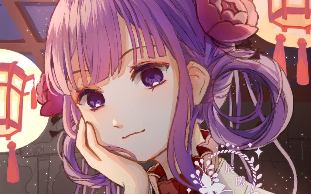 辰曦画一个小葵的厚涂头像吧地缚少年花子君赤根葵