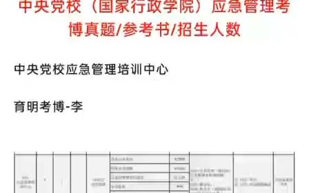 2023年中央党校应急管理考博申请经验 参考书 真题笔记 热点分析 面试哔哩哔哩bilibili