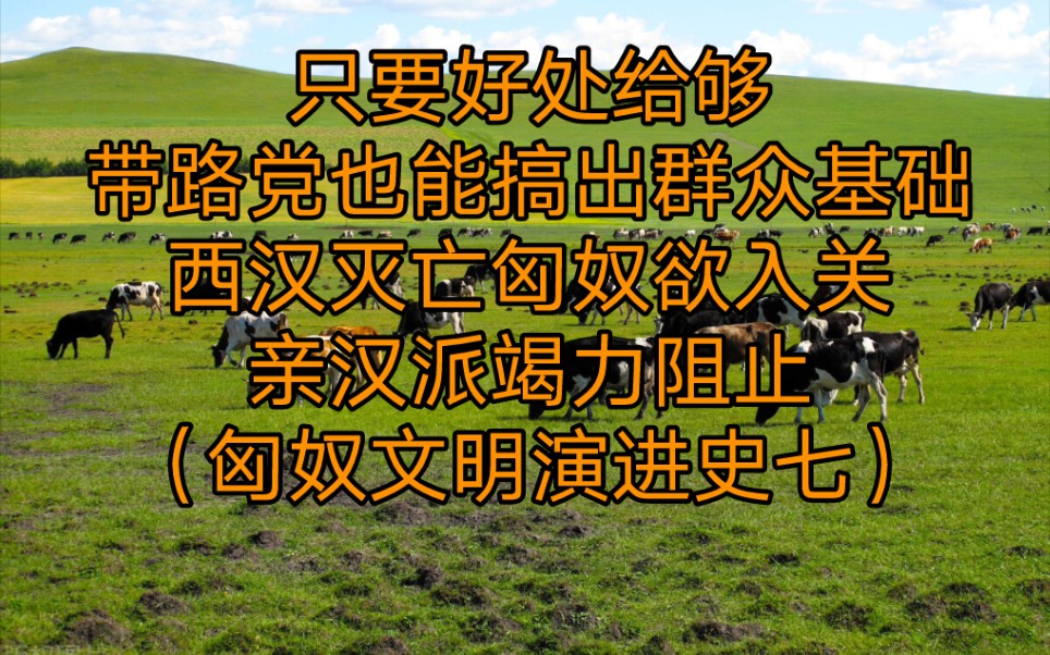 胎死腹中的匈奴入关计划,两汉之交天下大乱,草原亲汉派竭力维稳哔哩哔哩bilibili