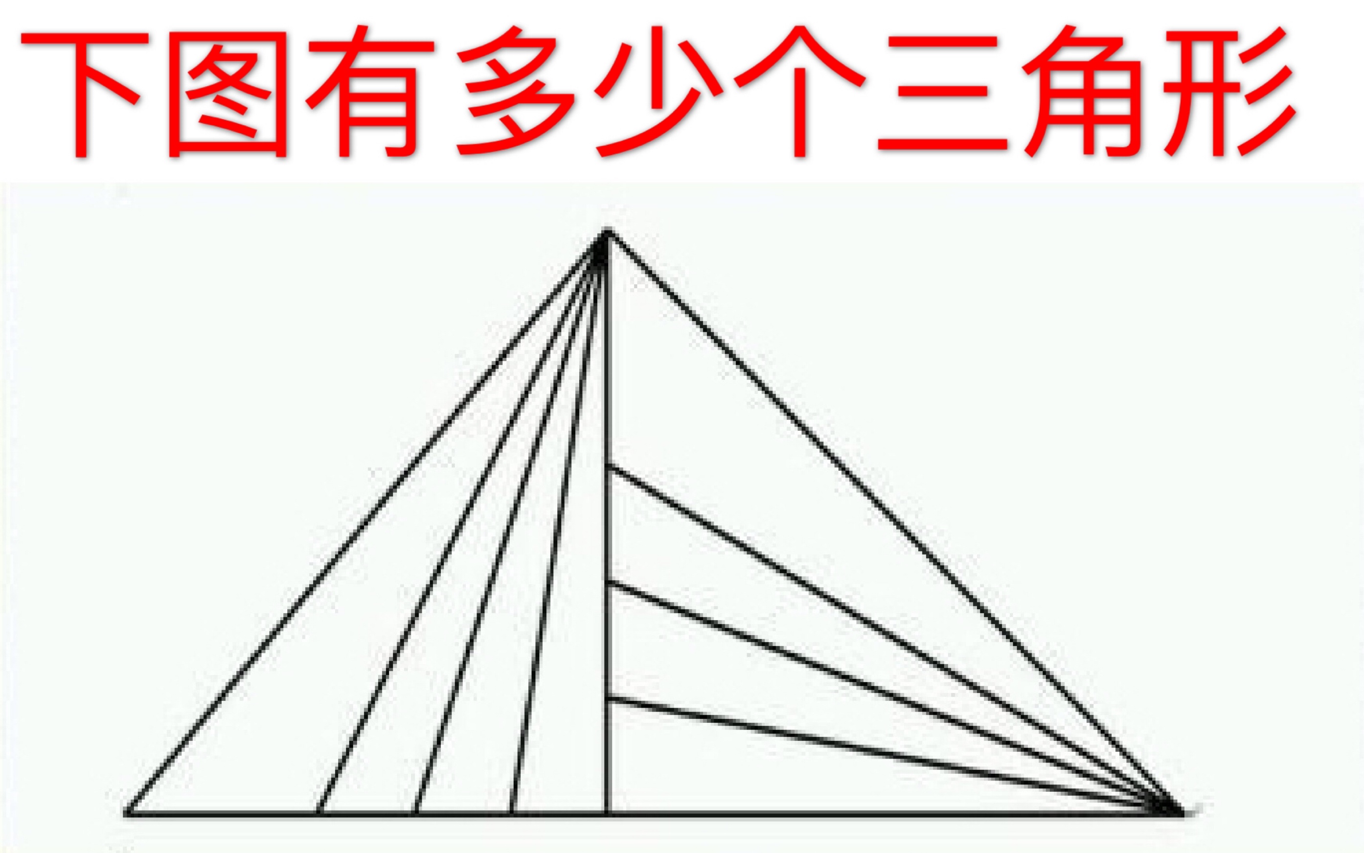 下图有多少个三角形?哔哩哔哩bilibili