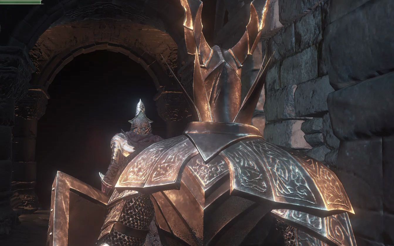 【黑魂3】在无火祭祀场门口发呆的黑薪王