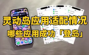 Download Video: 灵动岛应用适配最新情况，哪些应用“登岛”成功