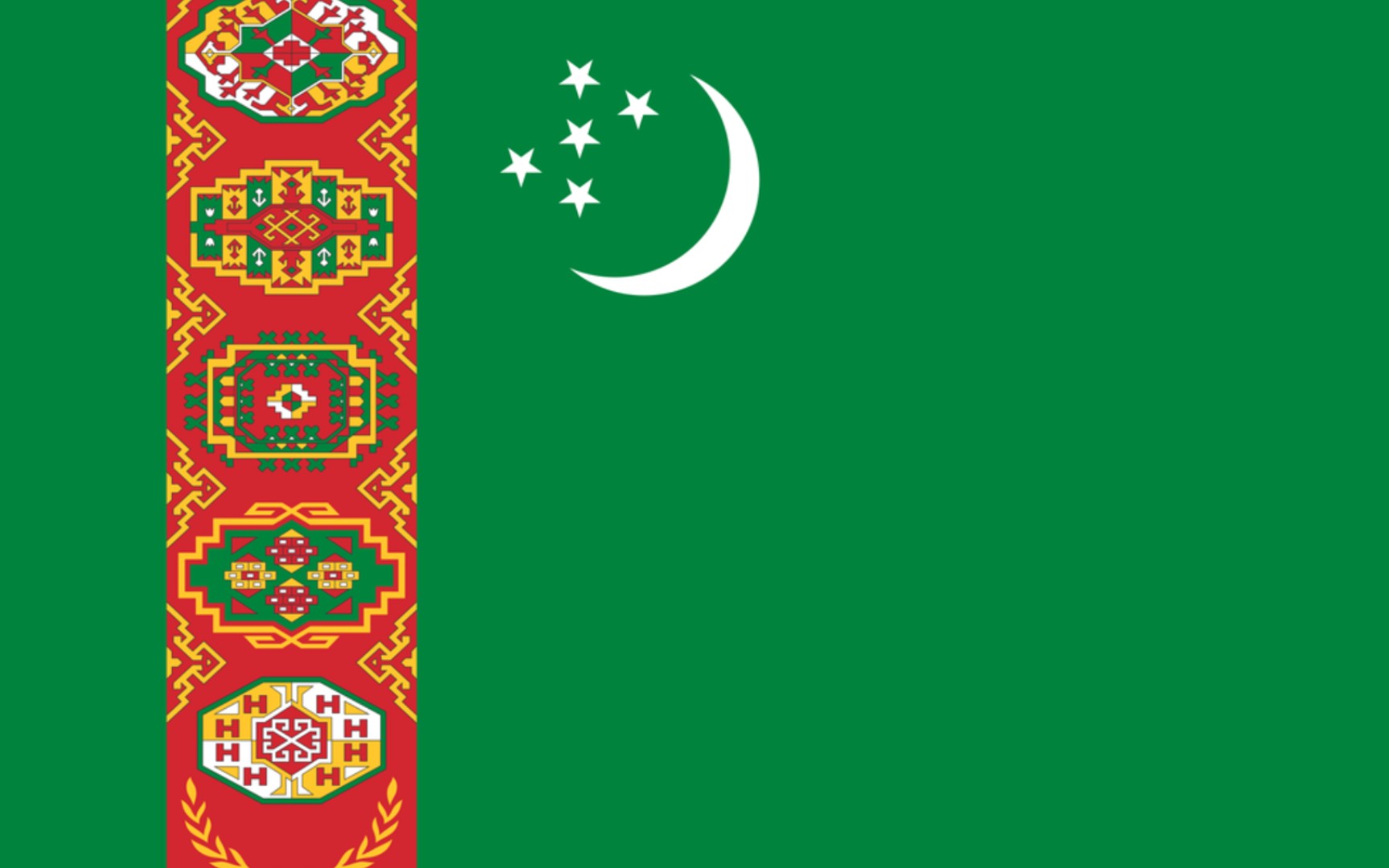 土库曼斯坦国旗图片