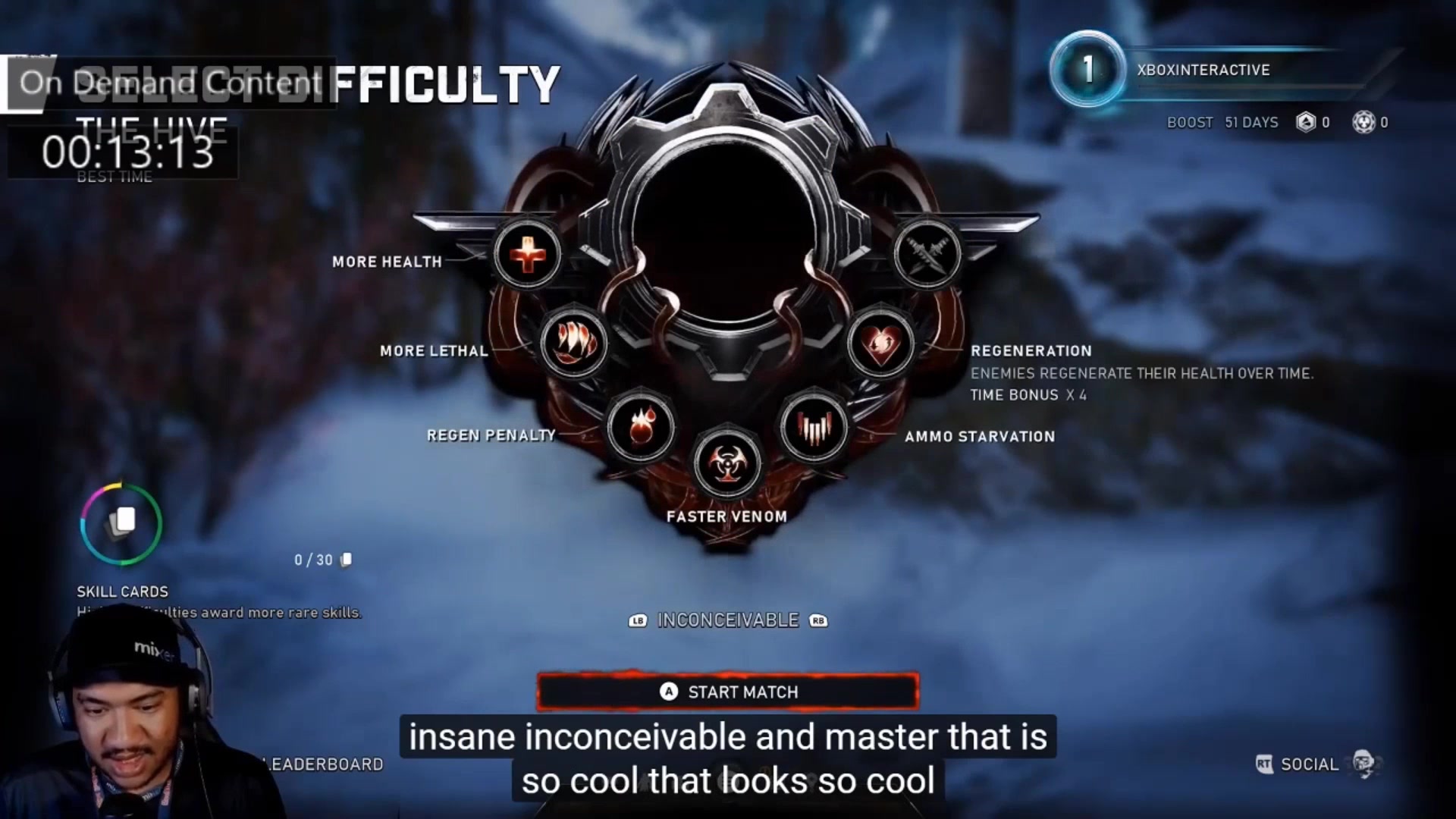 外国主播steam上直播xbox版的战争机器5 游戏视频 英文字幕