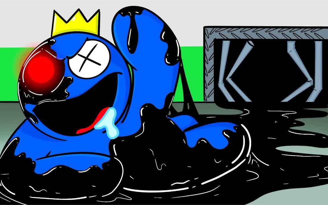 蓝色朋友被黑暗附身,彩虹朋友们用爱感化蓝色朋友