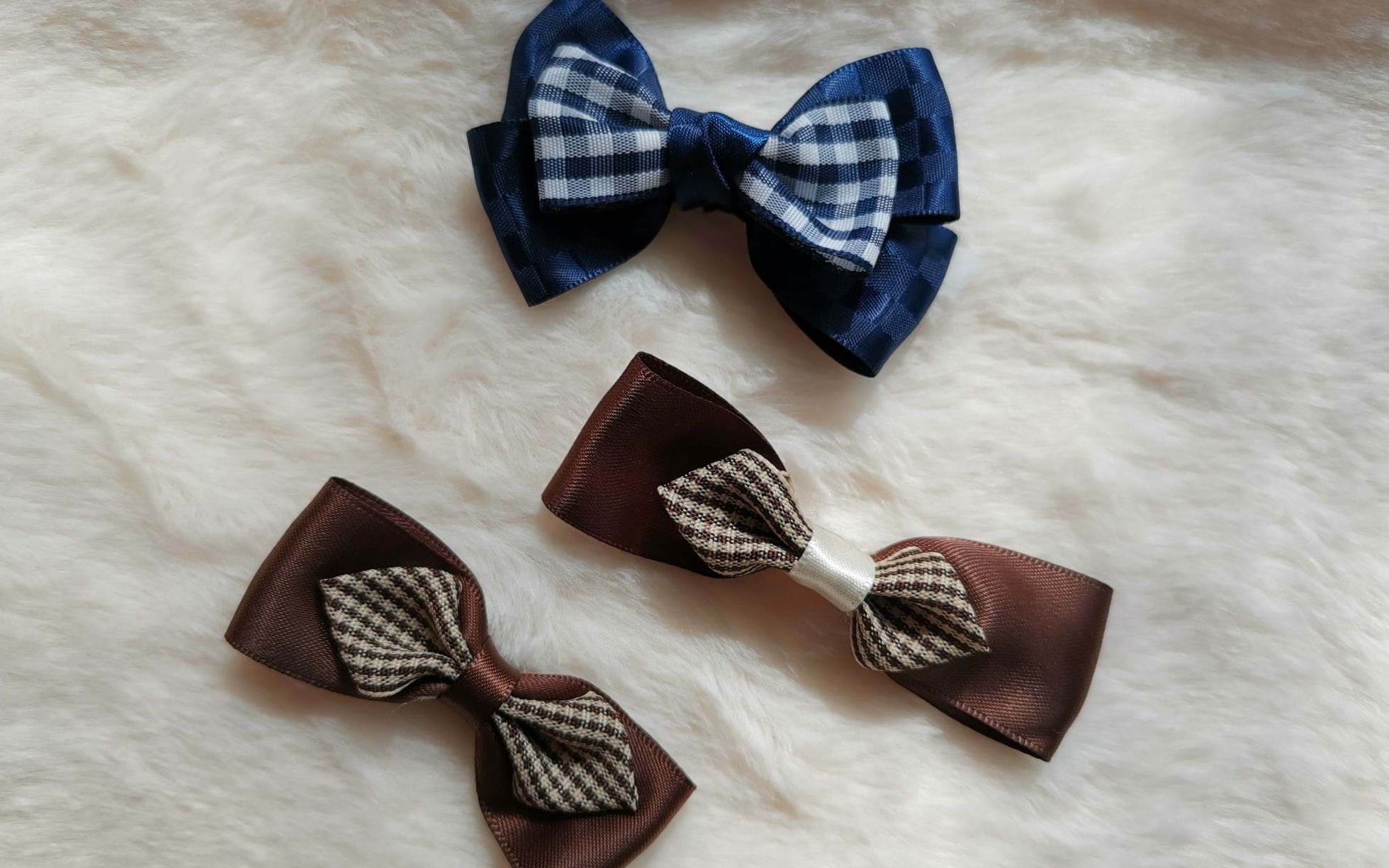 手工兔耳蝴蝶结软妹lolita手作