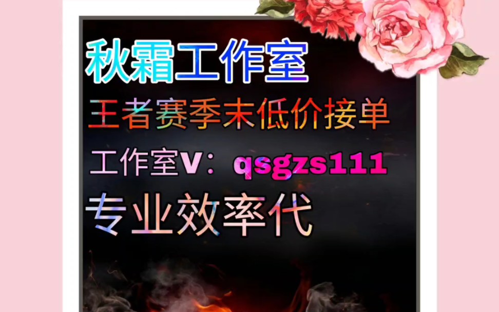 【王者代练】王者代打,赛季末低价接单,各种分段专业代打,全网效率工作室,哔哩哔哩bilibili