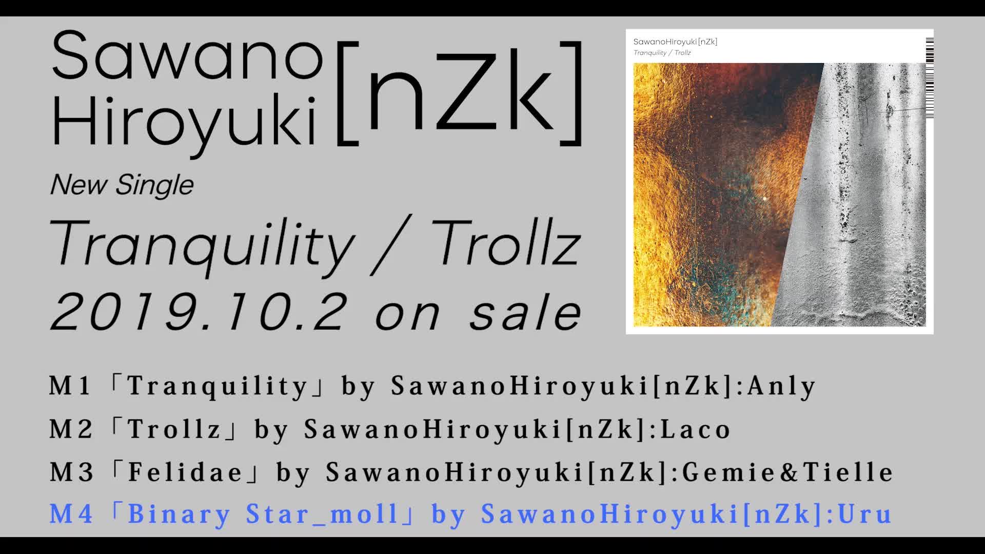 [图]SawanoHiroyuki[nZk]「Tranquility / Trollz」完整版