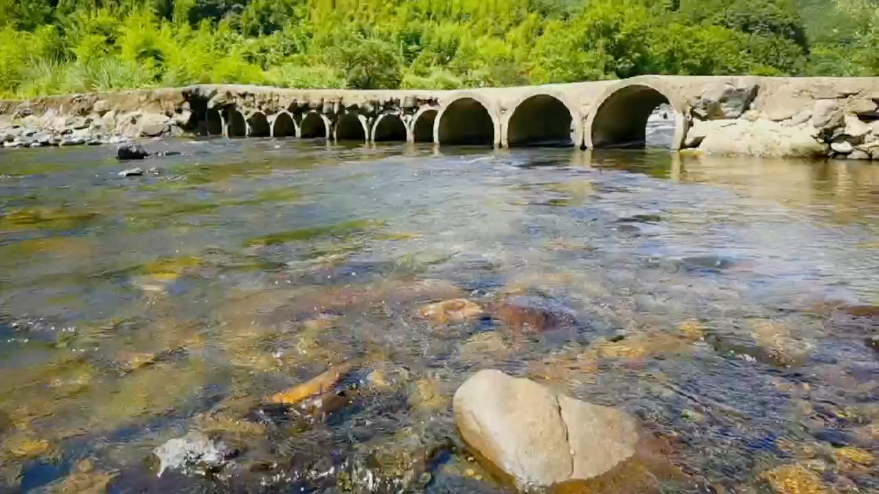 清溪水库正式动工建设,溪如其名,山清水秀溪水清澈哔哩哔哩bilibili