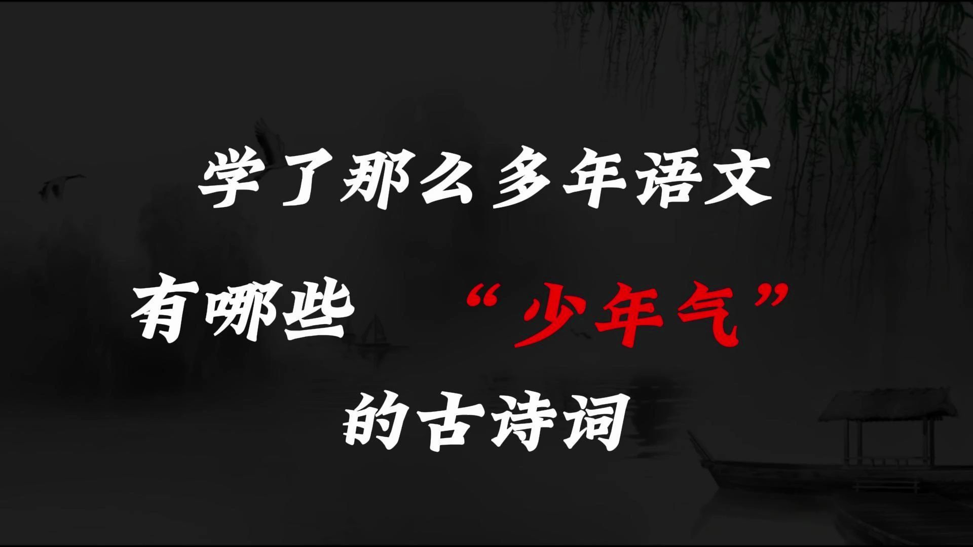 “少日春怀似酒浓,插花走马醉千钟”||那些极具少年气的诗词哔哩哔哩bilibili