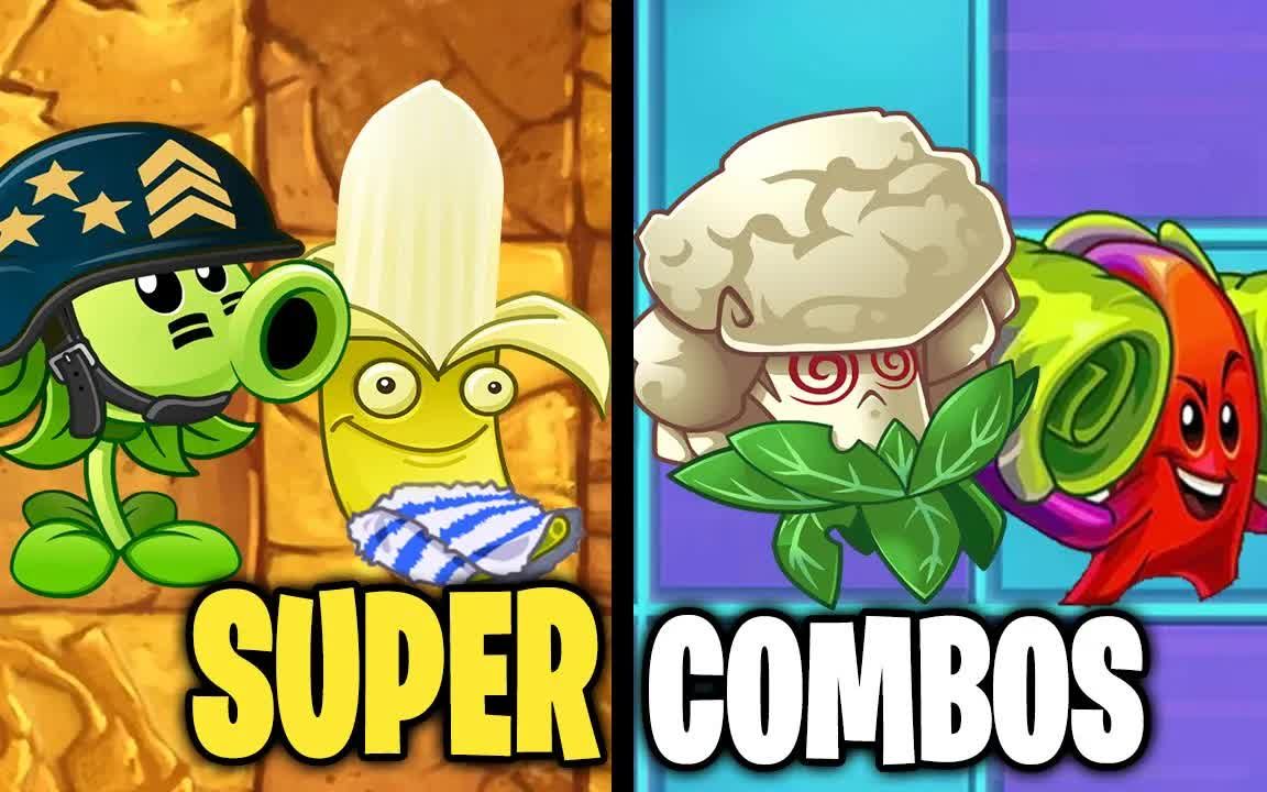 PvZ 2 四种类型的超级植物团队大哥&香蕉火箭炮Vs僵尸团队植物大战僵尸2