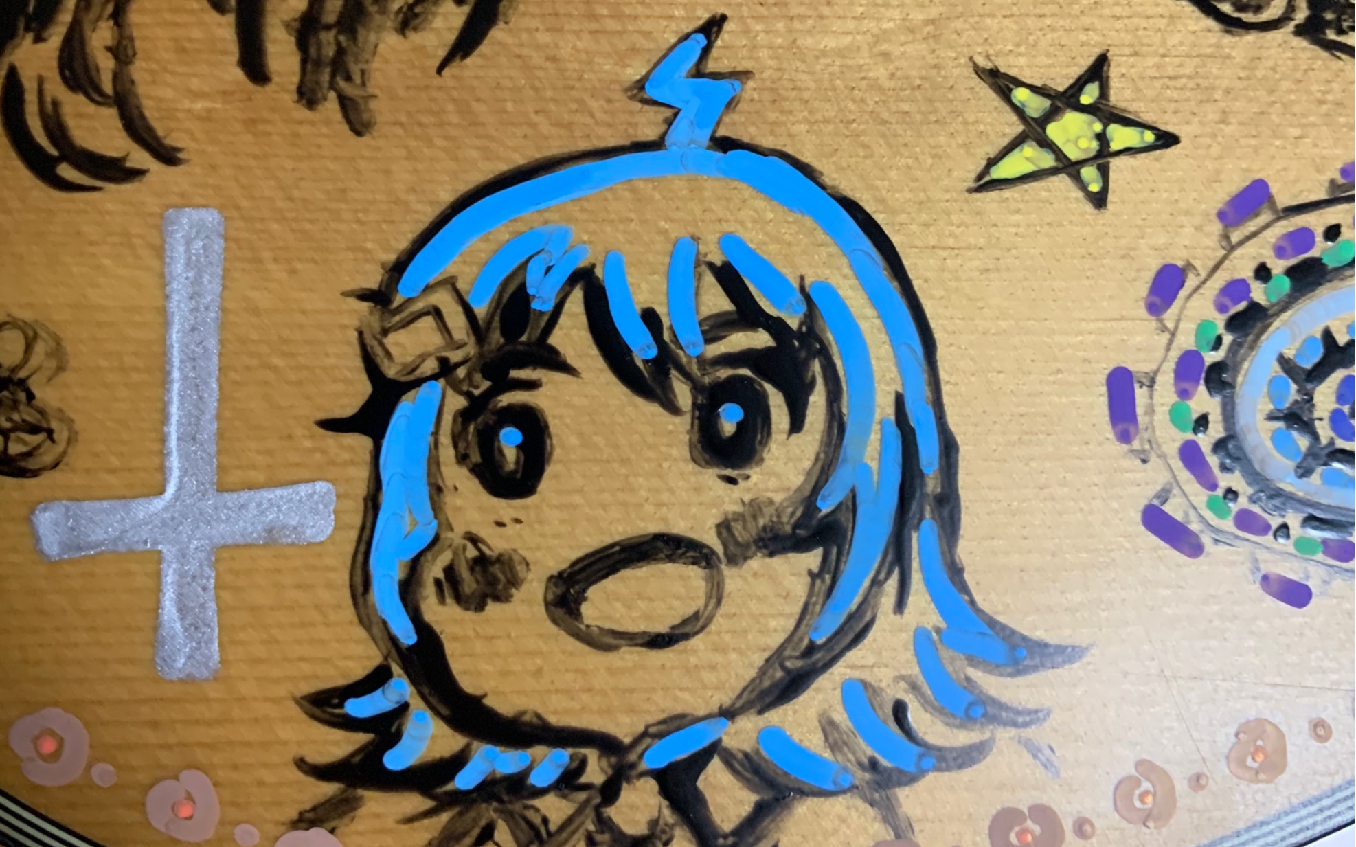 cgjoey手绘原声民谣木吉他