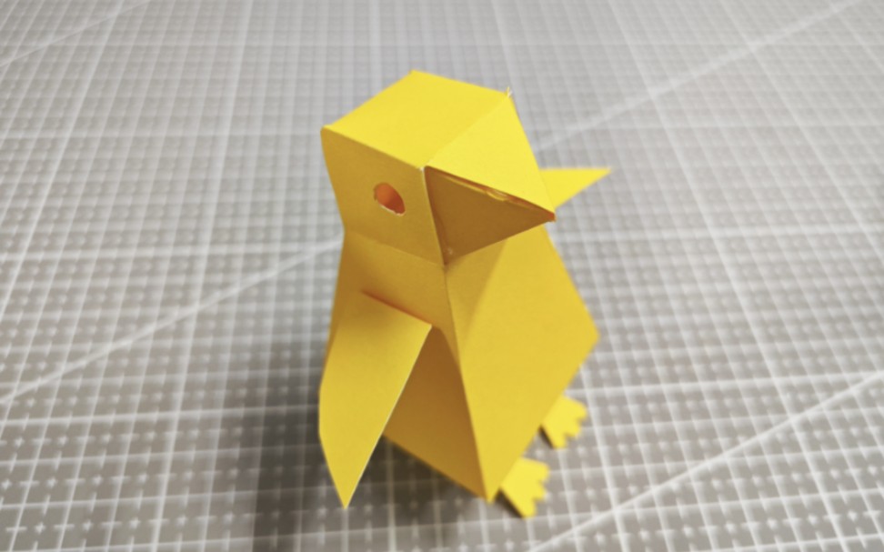 呆萌可爱的立体小企鹅来啦#立体纸艺#创意手工#企鹅