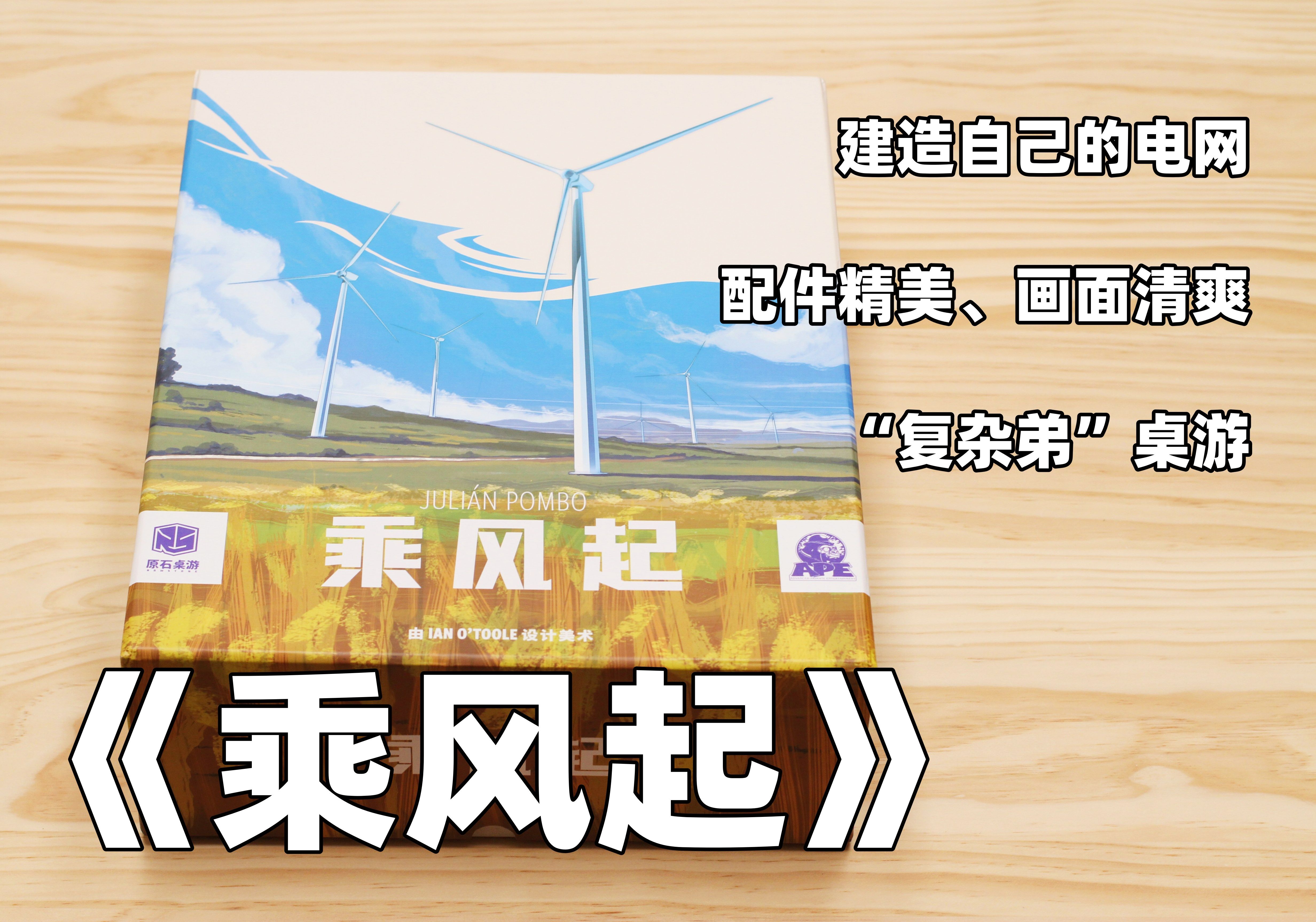 【开箱、教程、评价】“复杂弟”新作 德式桌游——《乘风起》桌游棋牌热门视频