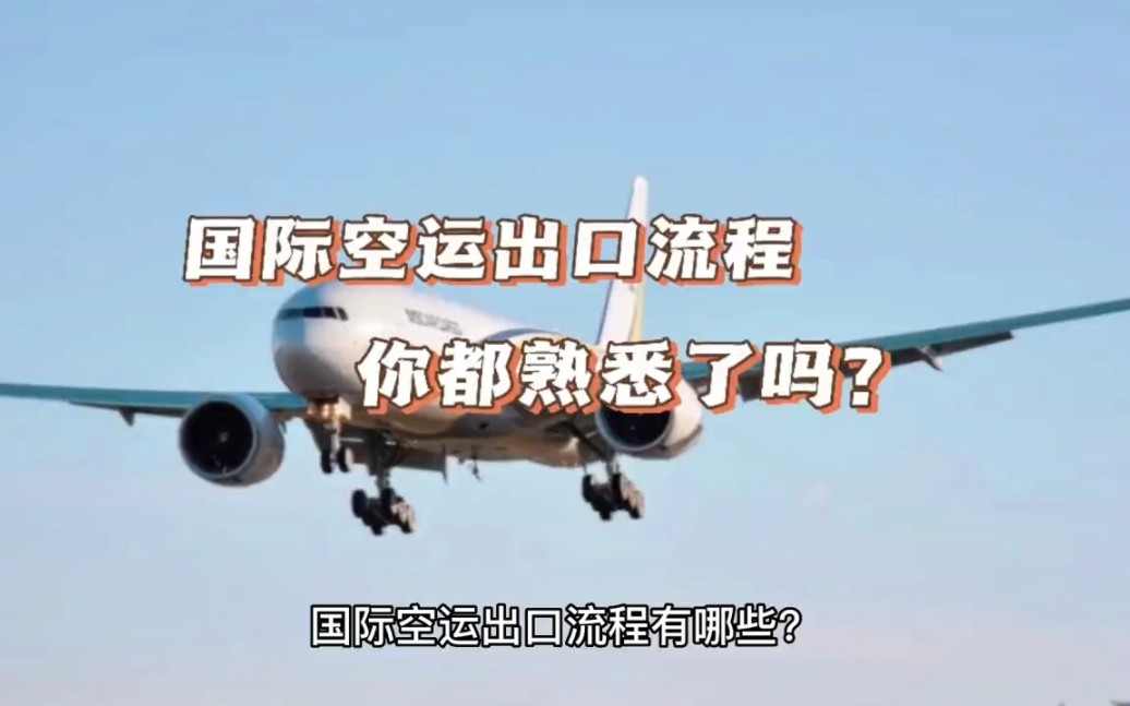 国际空运出口流程你了解多少?哔哩哔哩bilibili