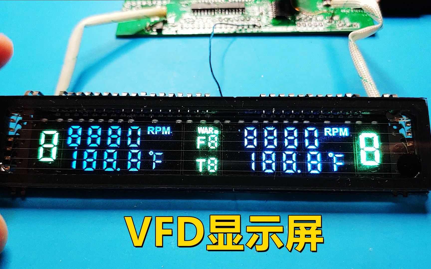 VFD显示屏非常神奇的发光 类似OLED哔哩哔哩bilibili