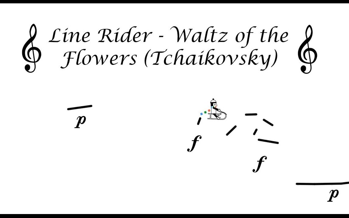 [图]线骑士-《花之圆舞曲》柴科夫斯基 Line Rider - Waltz of the Flowers (Tchaikovsky)