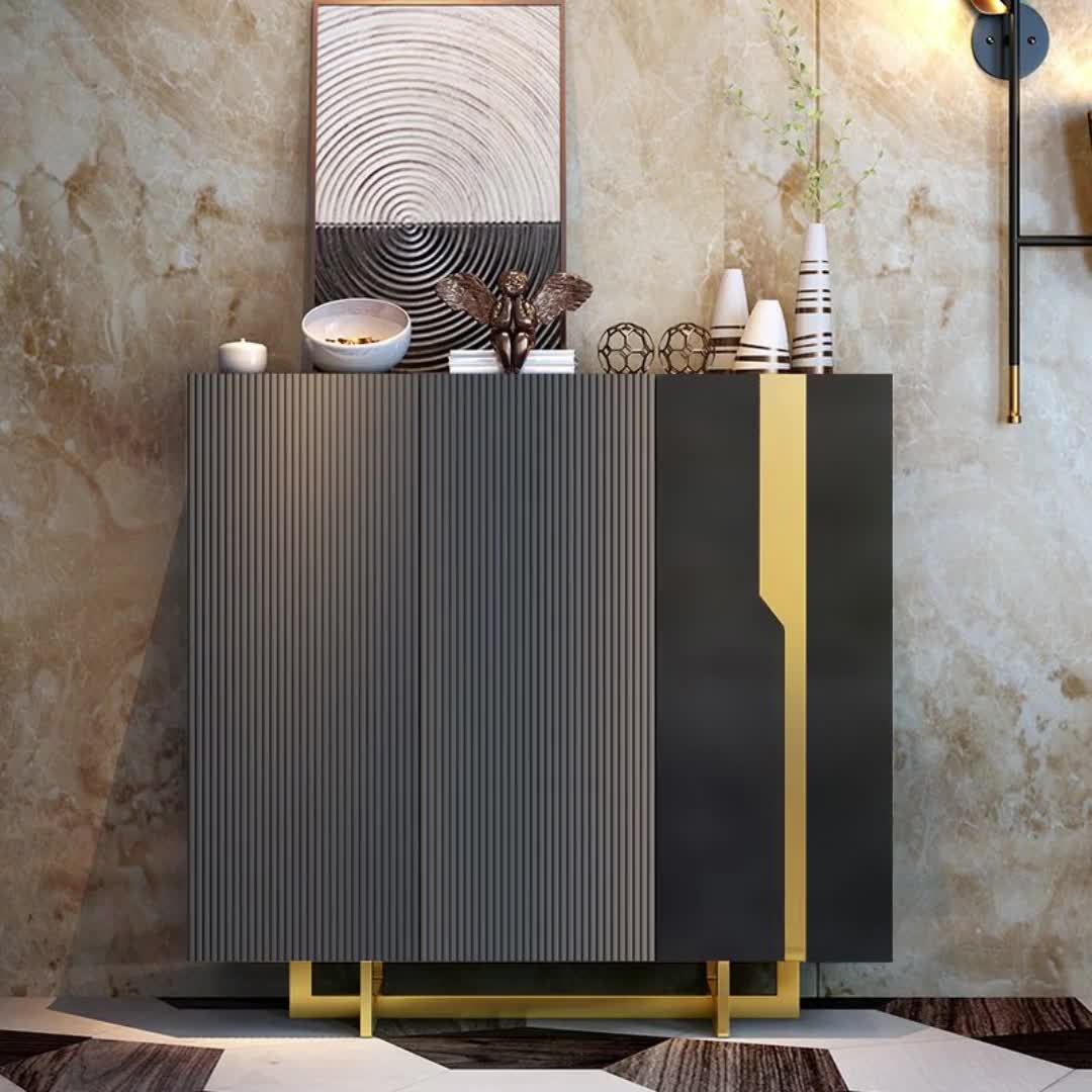 【10元券】意式轻奢简约现代玄关柜客厅入户装饰柜网红新款超薄鞋柜