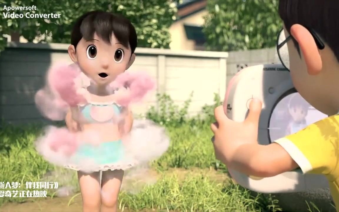 哆啦a梦:大雄太坏了!强行给静香换泳衣,羞死人了