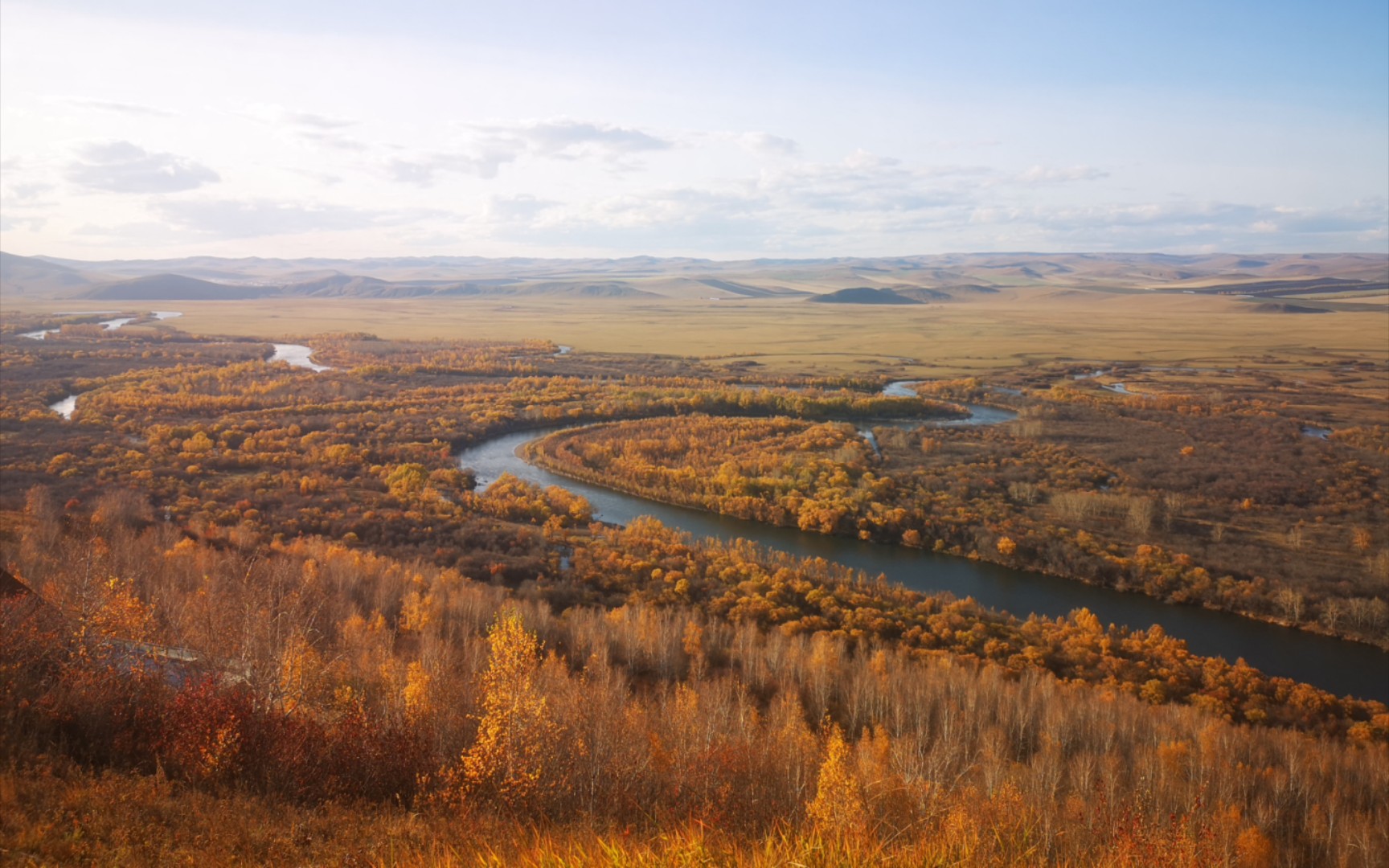 【额尔古纳湿地】落日余晖